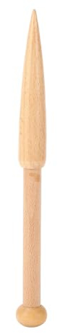 Bobina Bastone Di Legno Di Faggio, Bastone Di Legno A Mano Strumento Di Artigianato Fai Da Te Maglione Intrecciato Sciarpa Arazzo Testa Singola Lana Massiccia Asta Corta per