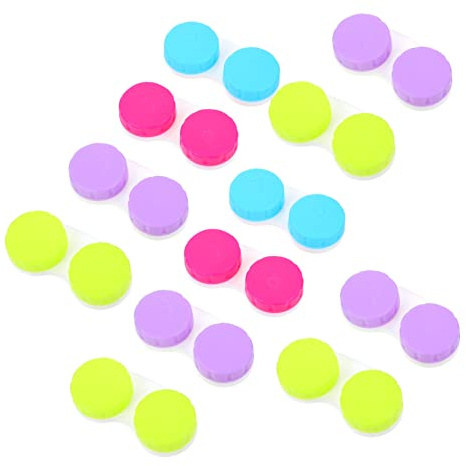 HOUDERCO 30stücke STK Kontaktlinsenbehälter Kleine Auslaufsichere Behältnisse Für Täglichen Gebrauch Im Büro Draußen Buchstaben Oder Versehen Und Rechte Linse Zu Unterscheiden