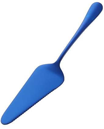LIFKOME pelle à pâtisserie en acier inoxydable pelle à fromage gâteau cranté serveur de spatule à pizza serveur de pizza coupe fromage couteau fromage spatule gateau couteau à fromage Blue
