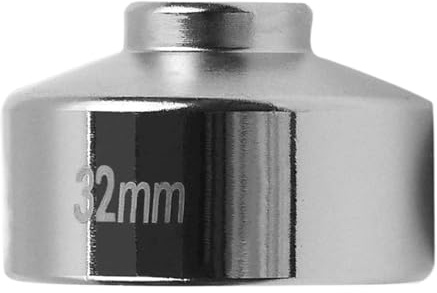Caqueton de clé de filtre à huile : extracteur de couvercle en acier de précision avec conception de tête de 32 mm | Outil automobile à profil bas pour l'entretien de moto, transmission