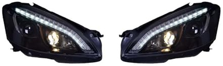 MBPBVRVAF Faro Principale Per Classe S W221 2006 2007 2008 2009 Gruppo Fari Auto LED Faro DRL Proiettore Lente Accessori Gruppo Fari Anteriori