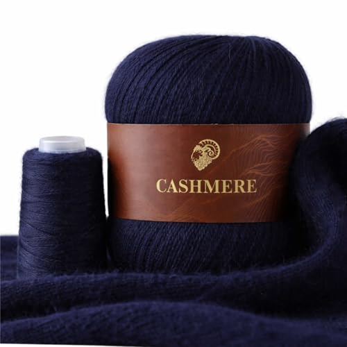 Nomiro - Nomiro Strickgarn 300g Set - 6 Knäuel weich hautfreundlich Marineblau Garn zum Handstricken und Maschinenstricken für Pullover Cardigan Schal Mütze feines Wollgarn für Strickprojekte