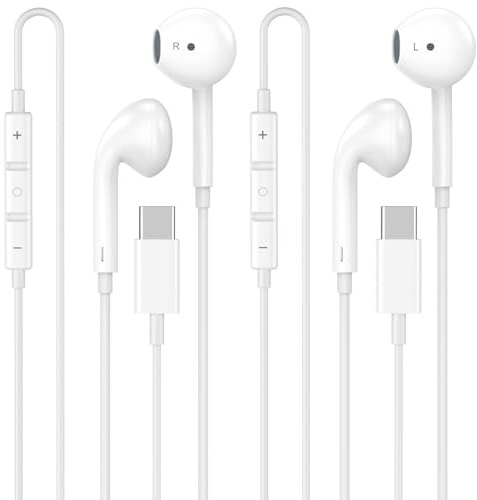 FUHAYA [Certifié Apple MFi Écouteurs Filaires USB C Intra-Auriculaires
