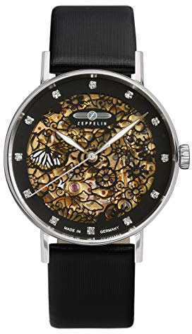 Zeppelin Automatic 7461-2 Watch Damen Uhr analog Automatik mit Leder Armband 7461-2