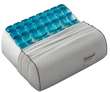 Technogel Travel Anatomic Coussin orthopédique en Gel HWS pour Dormir sur Le Dos et Le côté avec taie d'oreiller 33 x 29 x 09 cm
