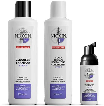 NIOXIN System Haarpflege gegen Haarausfall für chemisch behandeltes, sichtbar dünner werdendes Haar – professionelle Pflege zur Haarverdichtung