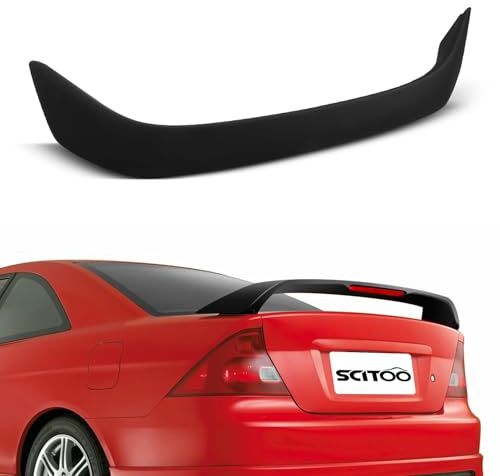 SCITOO Black ABS Rear Trunk Spoiler Wing 50.78 Inch x 4.33 Inch Replacement fit for 2001-2005 for Honda Civic