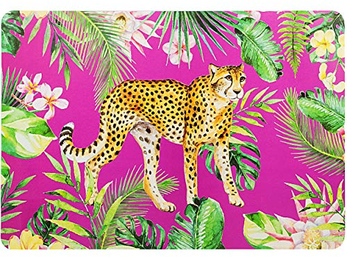 alles-meine.de GmbH Unterlage - Dschungel Tiere & Safari - Leopard - Gepard - 44 cm * 29 cm - als Tischunterlage/Platzdeckchen/Malunterlage/Knetunterlage/Eßunterlage/Pl..