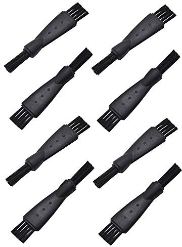 PZRT 8pcs 60mm Plastic Cleaning Brush for Spices Herb Grinders, Black