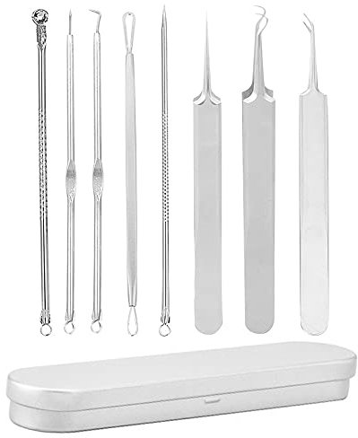 8 Stück Pinzette Blackhead Entferner Werkzeug Akne Mitesser Entferner Akne Nadel Blackhead Remover Set