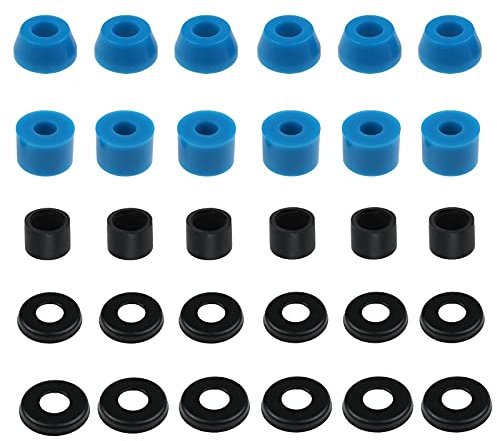SING F LTD 3 Sets of Skateboard Truck Bushings Kit for Most 7 Inch Skateboard Trucks Longboard Truck Bushings Skateboard Cup Washers Replacement Accessories