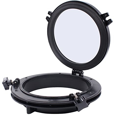Black Porthole 10'' Opening Window Port Hole Portlight Hatch | for Boat Yacht RV Industry