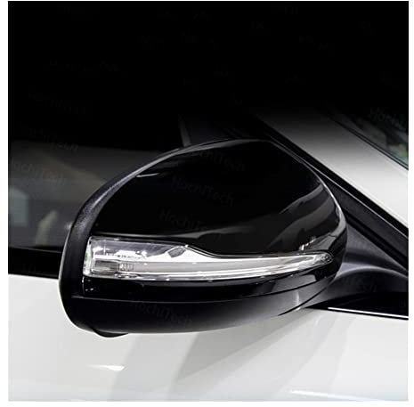 Spiegelabdeckungen Rückansicht 2 Stück Autoseite Glänzend Schwarz Für Mercedes Benz Für C GLC S E Klasse W205 X253 W222 W213 W238 Spiegel Abdeckkappen Ersatz Rückspiegelkappe