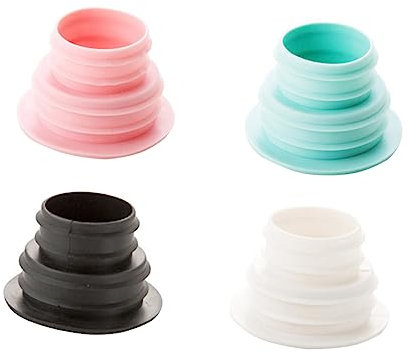 HAPINARY 4 Pièces Machine à Laver Silicone Tuyau Rondelles Bouchon De Tuyau De Vidange Bouchon De Fermeture Souple Drain De Plancher Bague d Étanchéité Tuyau D'évier Protection Pipeline