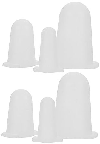 ABOOFAN Cubiertas De Boquillas De Silicona Para Manga Pastelera 6 Piezas (pequeña, Mediana, Grande) De Punta Reutilizables Para Decoración De Pasteles y Repostería