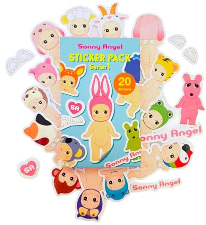 SONNY ANGEL Sticker Pack Serie 1 - Caja de 20 pegatinas