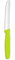 HENDI Couteau utilitaire, lame dentelée, couteau de cuisine universel, couteau de chef, couteau tout usage, 211x20x(H)10mm, inox, polypropylène, vert