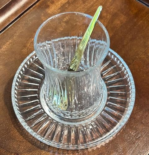 CiCi HOME ELYSIA Lot de 12 pièces à thé turcs aspect cristal