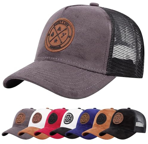 Enwokran Baseballkappe Herren Einstellbare Masche Rückseite Baseball Hut, Sommerhut Sonnenhut Sportlicher Draußen Kappen Hüte Gestickte Verstellbar Sonnenschutz Basecap