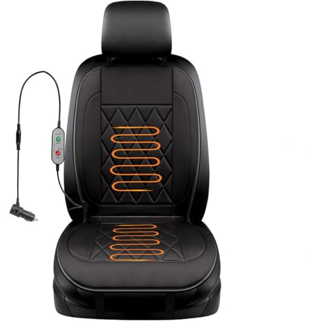 Wizvox Seduta Sedili Auto, Controllo Intelligente A Due Livelli Cuscini Auto, Professionale Antiscivolo Scaldasedile da Macchina, Adatto per L'Uso in Auto da Casa