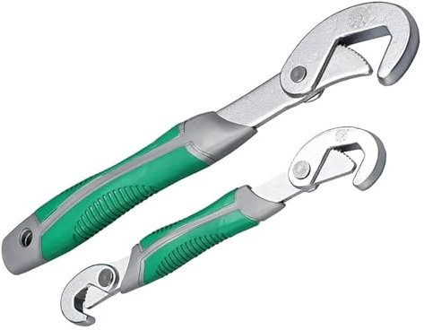 MEMEM Llave ajustable - Juego de llaves universales con agarre a presión de 6-32 mm for tuercas y tornillos, herramientas manuales multifunción, llave de palanca de cambios profesional