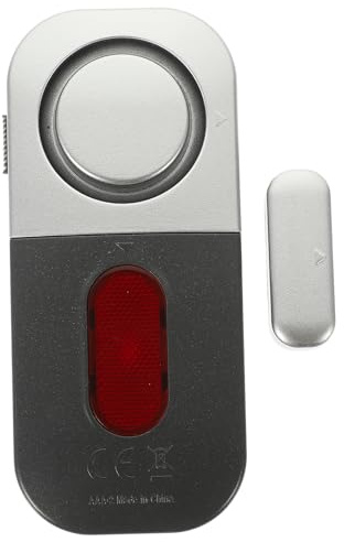Türalarm 125 Db Abs Weiß mit Diebstahlschutz für Kinder | Türkontaktmelder, Leicht Montierbar, Batteriestandsanzeige, für Häuser und Hotelzimmer Zufällige Farbe