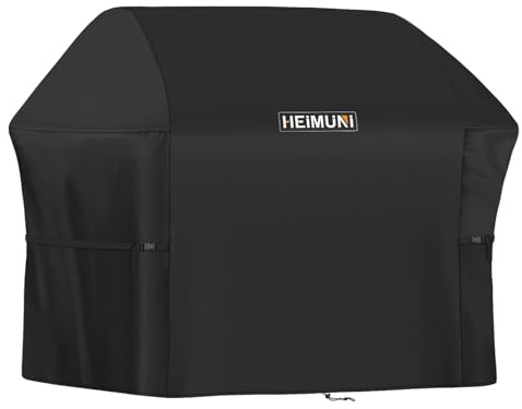 HEIMUNI Grillkåpa Väderbeständigt Grillöverdrag för Weber Genesis II-serien, Grillskydd BBQ-grillskyddsöverdrag Vattentätt för Weber Genesis E-330, E-310, S-310, S-330, S-335, S-340, 147x64x115cm