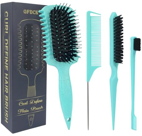 Curl Defining Brush, Curly Hair Brush Products for Effortlessly Detangling Shaping and Styling Women's Men's Curls on All Wet or Dry Hair Types, Reduces Frizz