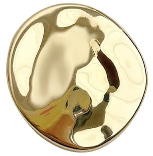 Broche Géométrique Vintage Épinglette Métal Irrégulier Pour Femme Et Homme Accessoire Élégant Manteau Robe Écharpe Ou Pull Bijou De Mode Pour Cérémonie Mariage Soirée Cadeau Pour Femme Amie (Doré)