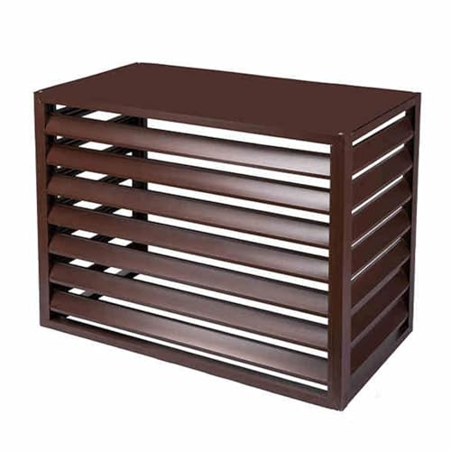 Barandilla duradera para unidad de aire acondicionado al aire libre, cubierta de aluminio para reducción de ruido, atractivo estético y protección contra la intemperie, perfecta para mejoras del hogar