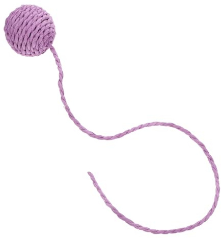 KOMBIUDA Balones de Sisal para Gatos Interactivos con Cuerda de Papel, Accesorio Reemplazable para Rascador de Tamaño Mediano, Juguete de Interior para Gatitos y Gatos Adultos