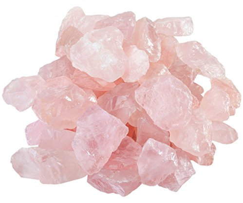 mookaitedecor Rose Quartz Raw Piece Stones, Mineral Gemstones for Family/Office/Garden/Aquarium Decoration Decoration, Crystal Reiki & Healing (460 g)