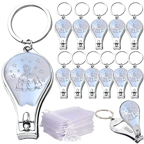 Princess Theme Party Favor (12PCS) Quinceañera Nail Clipper Bottle Opener Keychain Sw 15 Birthday gift