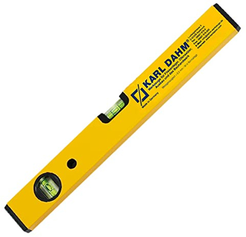 Karl Dahm Wasserwaage Alu 40 cm l Präzise & leichte Wasserwaage aus robustem Aluminium l Professionelles Messwerkzeug mit präziser Libelle – 10040