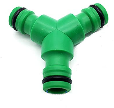 T&F - Conector para manguera de jardín (1/2, 3 vías)