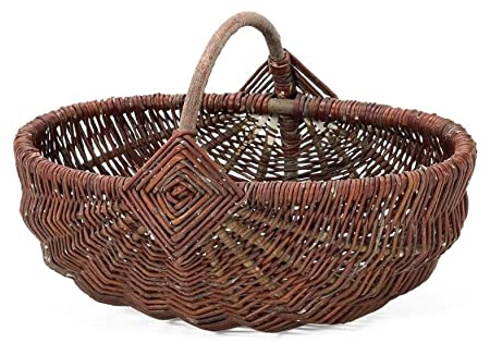 Weidenprofi Weidenkorb, Erntekorb aus Weide, oval mit Henkel, Größe (LxBxH): 55 x 40 x 20 cm