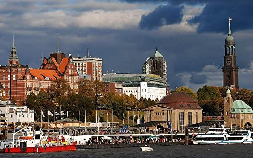 Hamburg Deutschland Vollbohrer Diy 5D Diamond Painting By Number Unique Kits Home Wall Decor Crystal