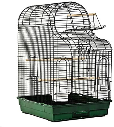 Vogelvoliere vogelkäfige Mode Große Metall Papagei Käfig Zuchtkäfig Mönch Xuanfeng Tiger Haut Große Vogel Käfig Sittich Käfig Spielzeugregal Vogelhaus (Size : A)