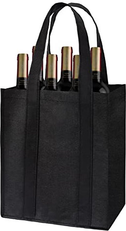 GLAITC Flaschentasche, Bottle Bag 6 Flaschen Weinflaschenhalterbeutel mit Traghandel zum Angeln, Camping, Reisen, Einkaufsbetrag, Aufbewahrung, 31 x 25 x 18 cm