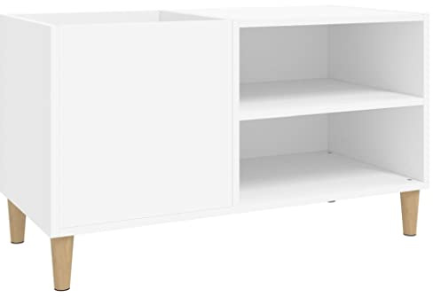 vidaXL Plattenschrank Weiß 84,5x38x48 cm Holzwerkstoff