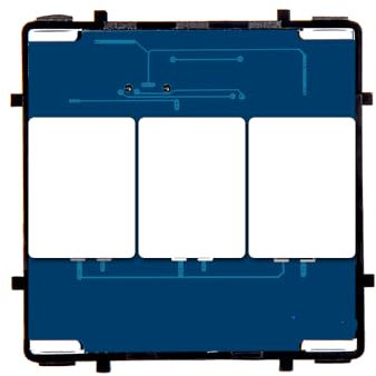 CNBINGO WLAN-Smart-Wandschalter-Funktionstaste, 3 Fach Schalter,50 mm * 50 mm, mit LED-Anzeigebeleuchtung, Erfordert Neutralleiter, 1000 W/Fach