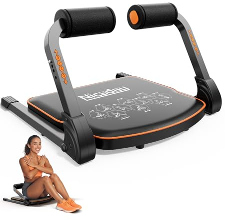 Niceday Ab Workout Equipment, Sit Up Exercise Equipment for Core Workout, Ab Trainer Machine for Home, Ab Crunch Machine for Home Exercise, Sit Up Machine with 330 LBS Weight Capacity