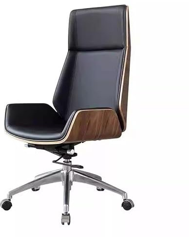 Sillas de Oficina Silla de oficina ergonómica, silla de escritorio de oficina en casa, sin reposabrazos, Espalda alta, silla de trabajo giratoria ajustable en altura ejecutiva Silla de Escritorio(Brui