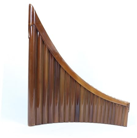 Flauta De Pan Instrumento De Viento De Madera Natural Flauta De Pan De 22 Tubos Instrumento Nacional Flauta De Pan De Actuación Profesional(G,UP)