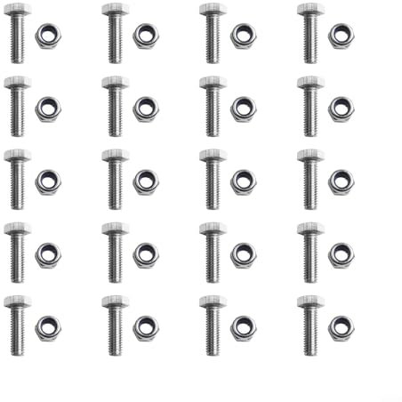 Ersatz-Schneckenscherenstifte, Schrauben und Muttern für Honda Schneefräsen, 20 Stück, kompatibel mit Modellen HS1132, HS624, HS828, HS928, HS724
