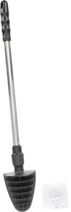 GRIRIW Wall-mounted Silicone Toilet Brush Handle Household Bathroom Accessory Space-saving Design for Effortless Toilet Maintenance