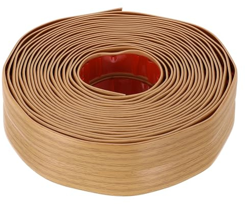 QUARKZMAN Protections d'angle murales, protection autocollante pour bords de meubles, moulures murales pour décoration d'angle de meubles, bois jaune 0,12 x 1,6 x 20 pi