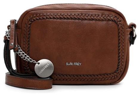 SURI FREY Umhängetasche Schultertasche SFY Piggy Handbag With Zipper Cognac braun