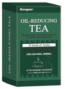Té Reductor de Grasa: 10 Hierbas con Una Fórmula Excelente Que Favorece Una Digestión Saludable Té de Limpieza de Aceite para El Hígado, Té Reductor de Grasa, 15 Bolsitas de Té