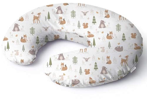 Niimo® Cuscino Allattamento – per Allattamento al Seno e Biberon | 15,5 x 39 cm, Rivestimento 100% Cotone, OEKO-TEX® Standard 100, Sfoderabile, Traspirante e Lavabile in Lavatrice